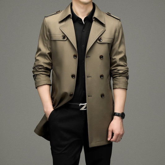 ❄️Winter-Specials❄️Men's Double Breasted Trench Coat