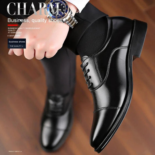 2024 New Men's Gentlemen Business Formal Leather Shoes
