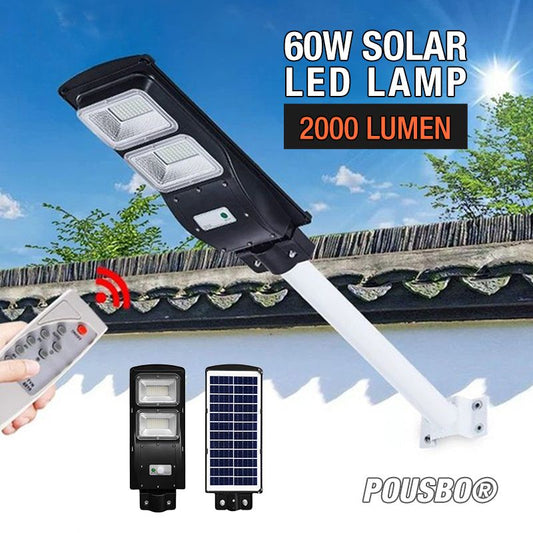 Pousbo® 60W Solar LED Lamp 2000 Lumen