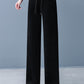 Women's Padded And Thickened Solid Color Wide-Legged Drawstring Straight Pants