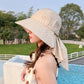 Women’s Wide Brim All-match Sun Hat with Neck Flap