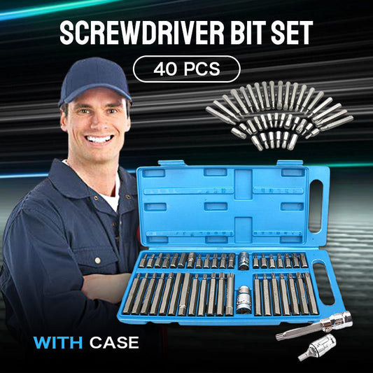40 PCS Screwdriver Bit Set with Case