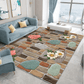 Cut-out 3D carpet with floral flooring