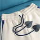 Stand Collar Zipper Sweatshirt and Wide Leg Pants 2-piece Set